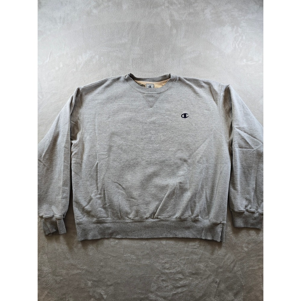 Champion Crewneck Sweatshirt Womens‎ XL Grey Fleece Athleisure